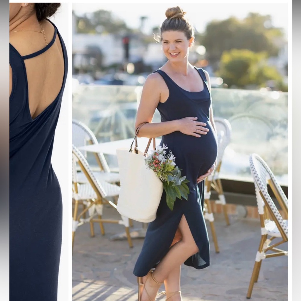 Kindred Bravely Zora Maternity/ Nursing Maxi Dress M